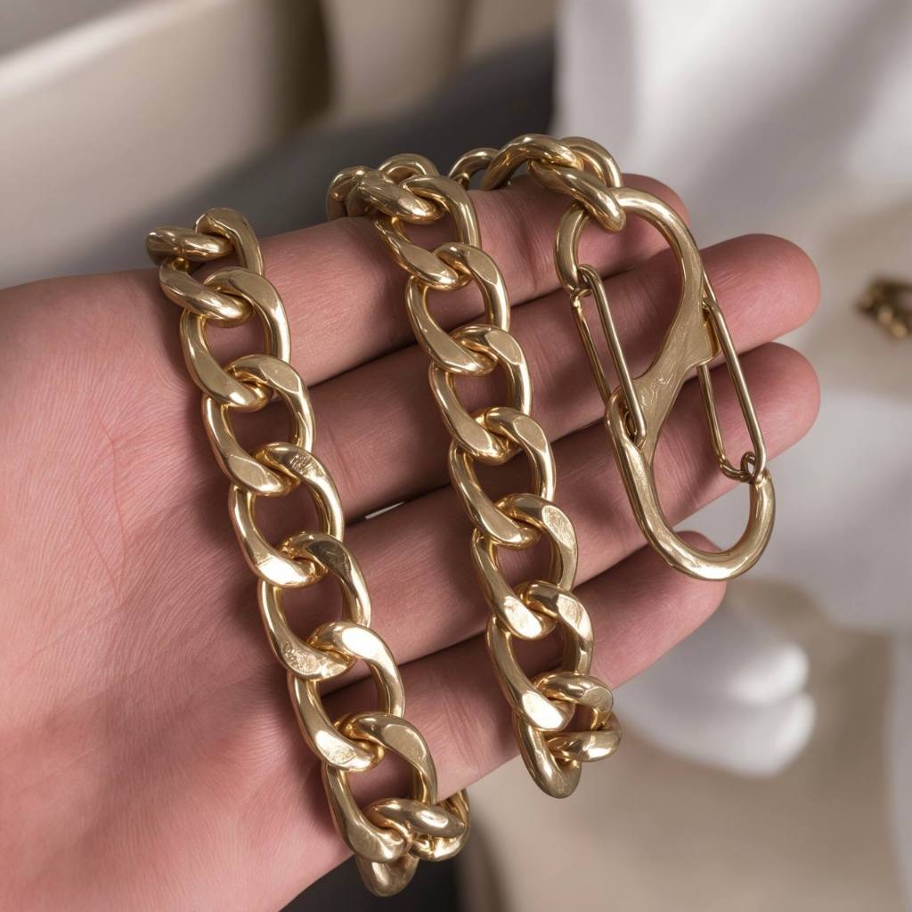 Tali Tas Rantai Wanita Super Premium Grate A Panjang 40Cm -150cm Rantai Besar Free Box