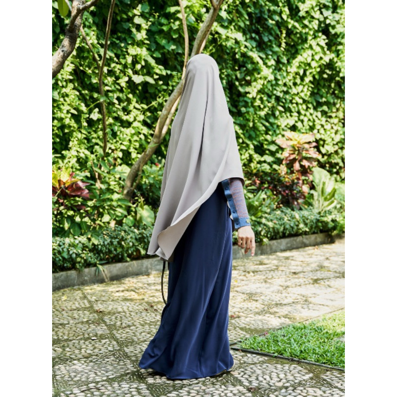 itsar syari mecca classic abaya denim