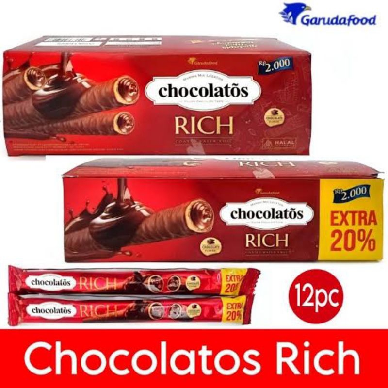 

chocolatos rich ( 1 box isi 12 pcs )