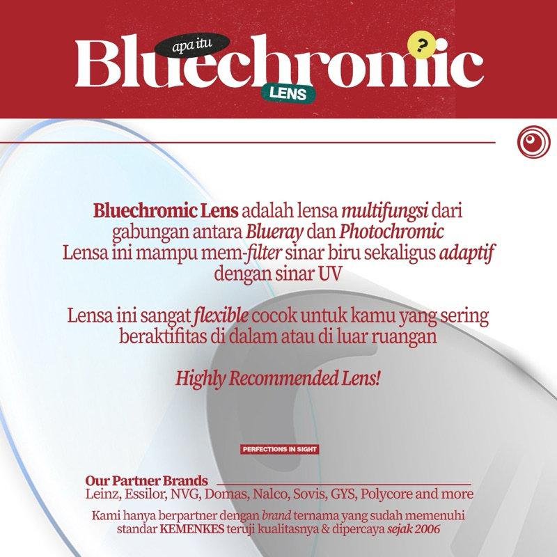 Lensa Kacamata Bluechromic / Bluechromic Night Drive — Min/Cyl/Plus