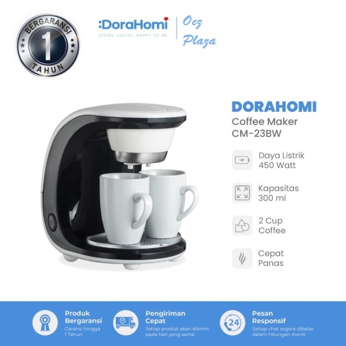 DoraHomi Coffee Maker Cm-23BW