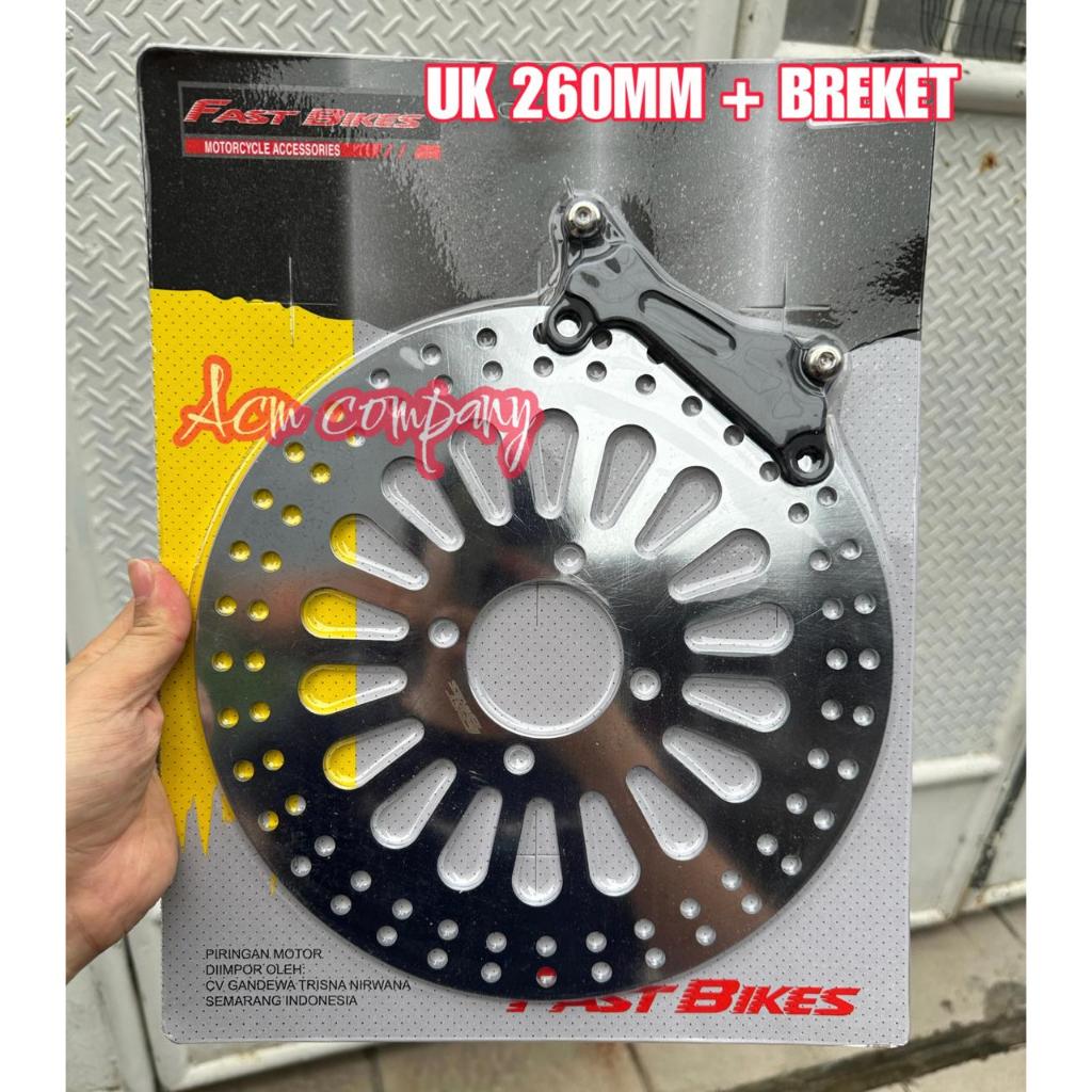 DISC PIRINGAN CAKRAM FAST.BIKES260MM BEAT SCOOPY GENIO VARIO 110 125 150 VARIO160 CBS
