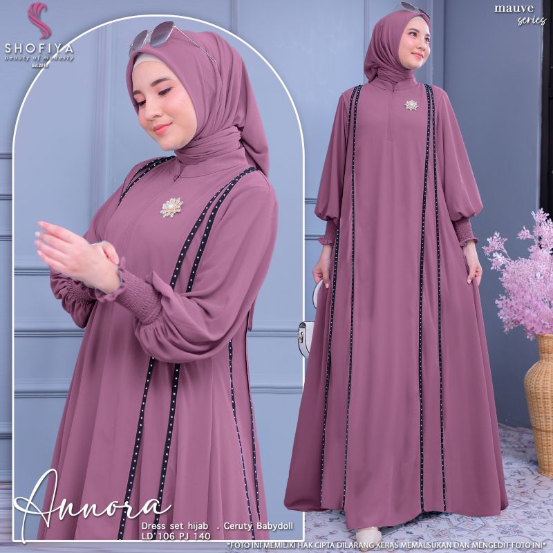 Annora Dress ORI by Shofia Mira (Harap Chat Dulu)