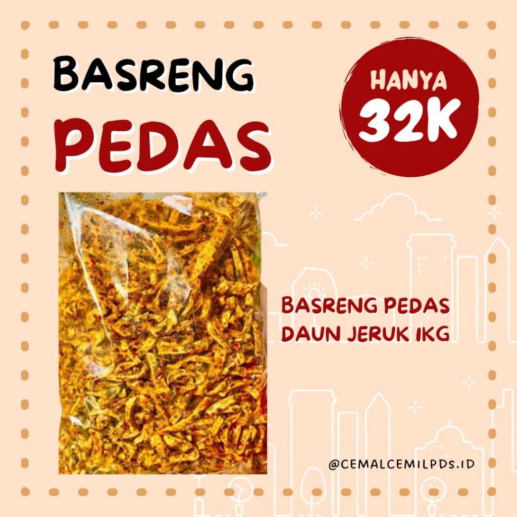 

basreng pedas daun jeruk / bakso goreng pedas daun jeruk 1kg