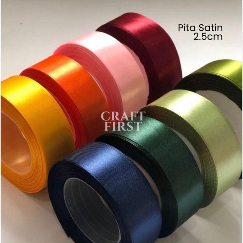 

Craft First - Pita Satin | Pita Kado | Pita Buket 2.5cm per roll