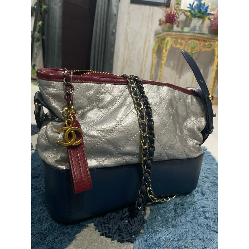 tas second chanel ch@nel gabriel/ keychain ori chanel