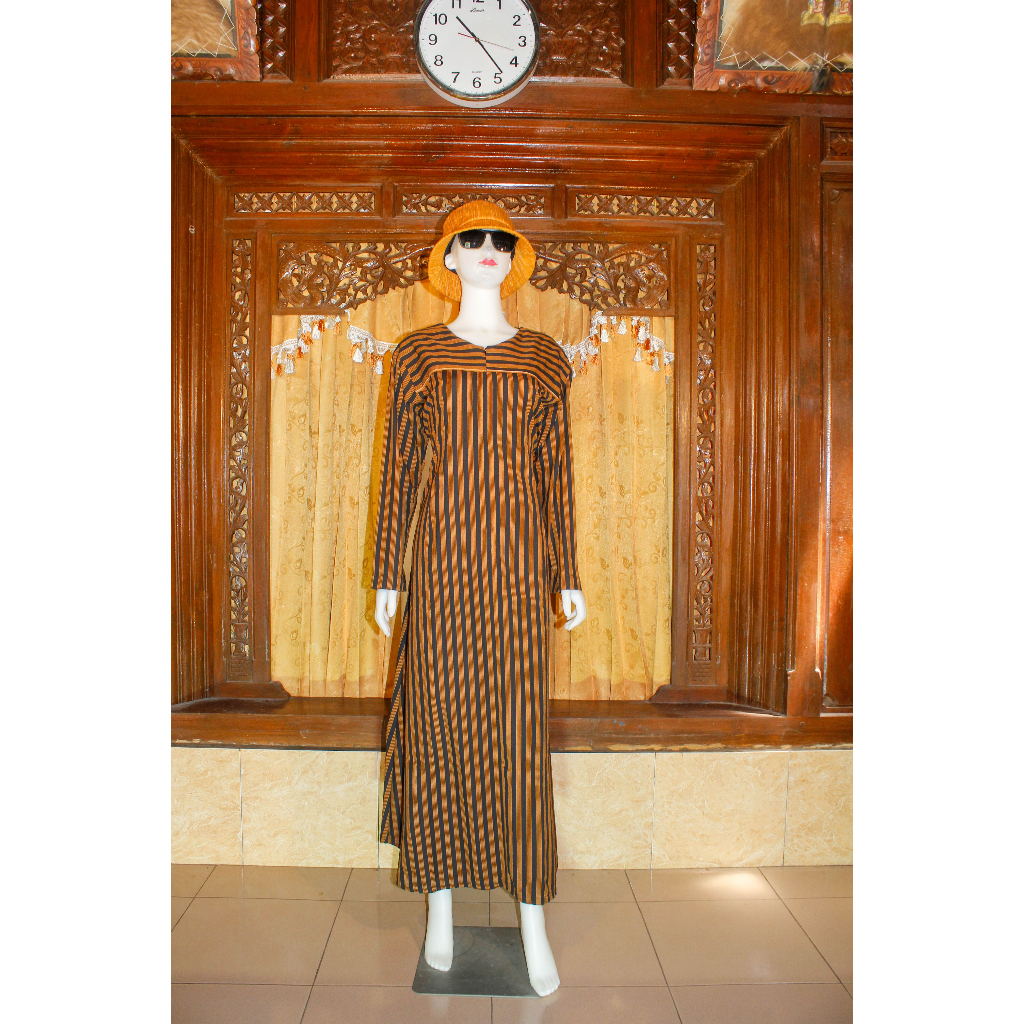 GAMIS MUSLIM WANITA MOTIF LURIK