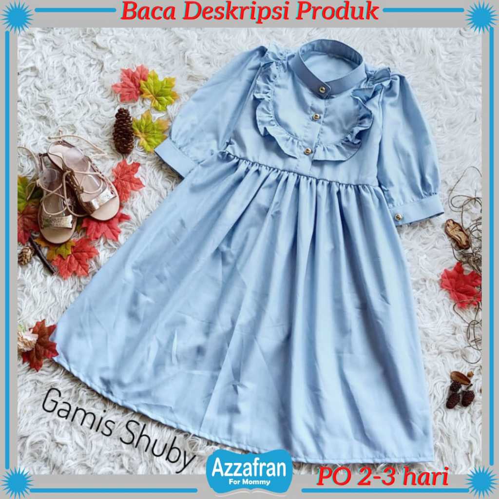 Gamis Shuby & Koko Anwar | Baju Katun Couple Anak Perempuan Seragam Sekolah Paud TK Muslim Diniah