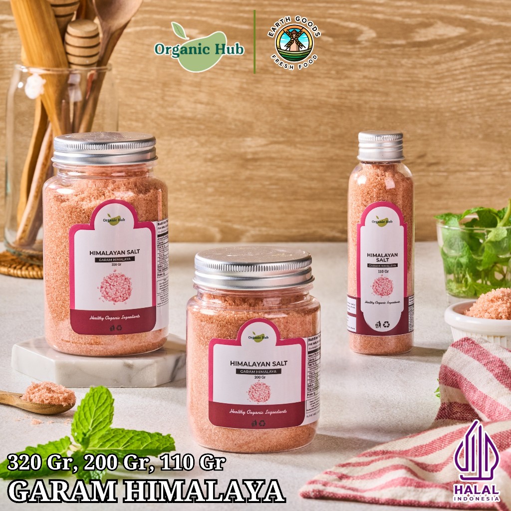 

Organic Hub Garam Himalaya Premium Organic Original 100% Natural Himsalt Organik Himalayan Pink Salt Pure Murni Sea Salt Rock Salt