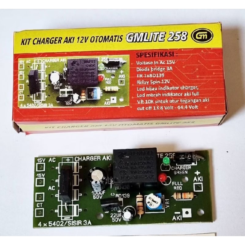 Kit Charger Aki 12V Otomatis GMLITE 258