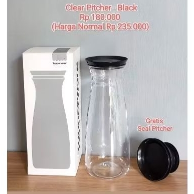 clear pitcher Tupperware