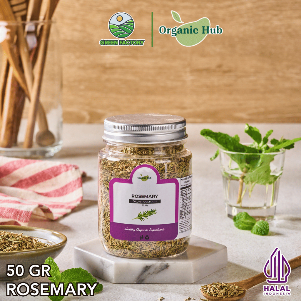 

Organic Hub Daun Rosemary Kering Kualitas Premium 100% Murni 50 gr