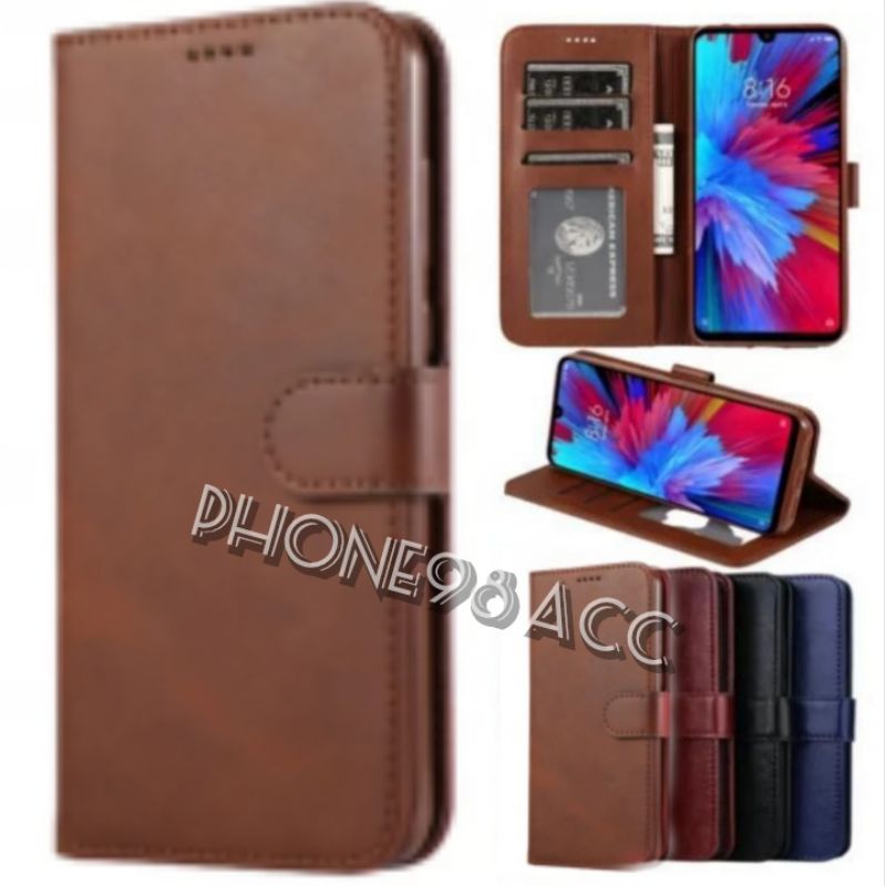 case dompet flip cover kulit Infinix note 10 pro