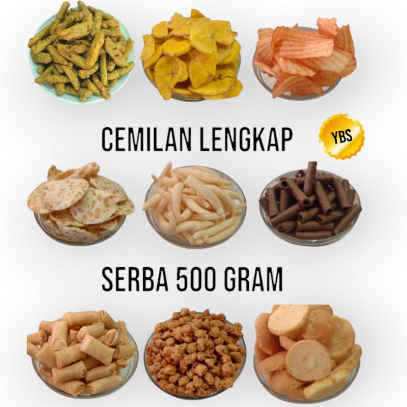 

cemilan lengkap serba 500gram/50 jenis snack kiloan serba 500gr