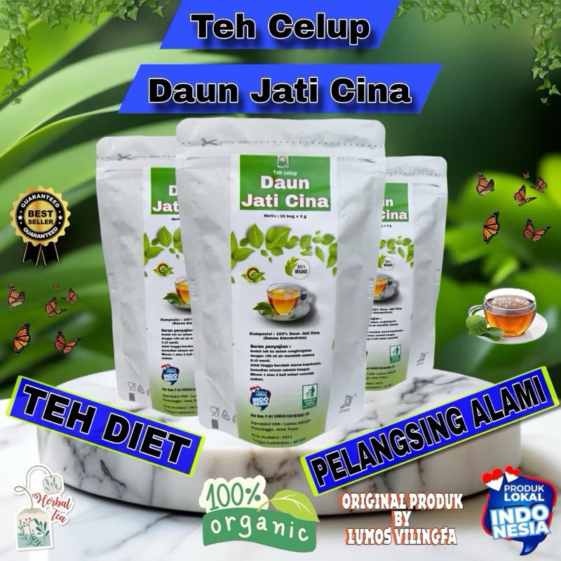 

Teh Daun Jati Cina . Teh Celup Detox . pendetox badan . Teh diet ampuh menurunkan berat badan