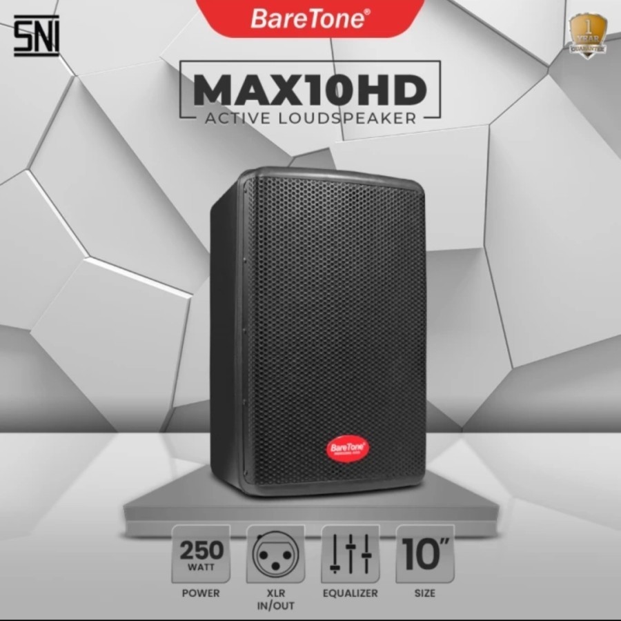 (JUAL 2 BUAH) Speaker Aktif Baretone MAX10HD / MAX 10HD / MAX10 HD – ORIGINAL GARANSI RESMI