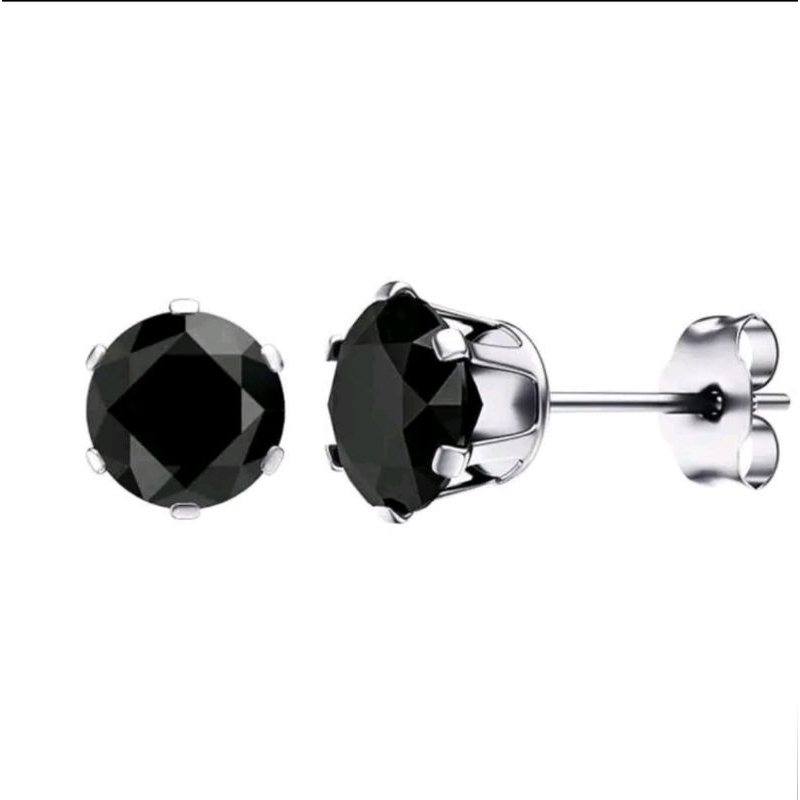 Anting Tindik Titanium Black, Pria wanita