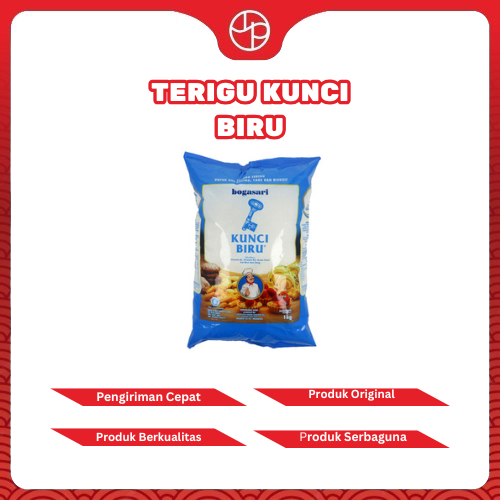 

Terigu Kunci Biru Berkualitas dan Higienis Kemasan 1kg