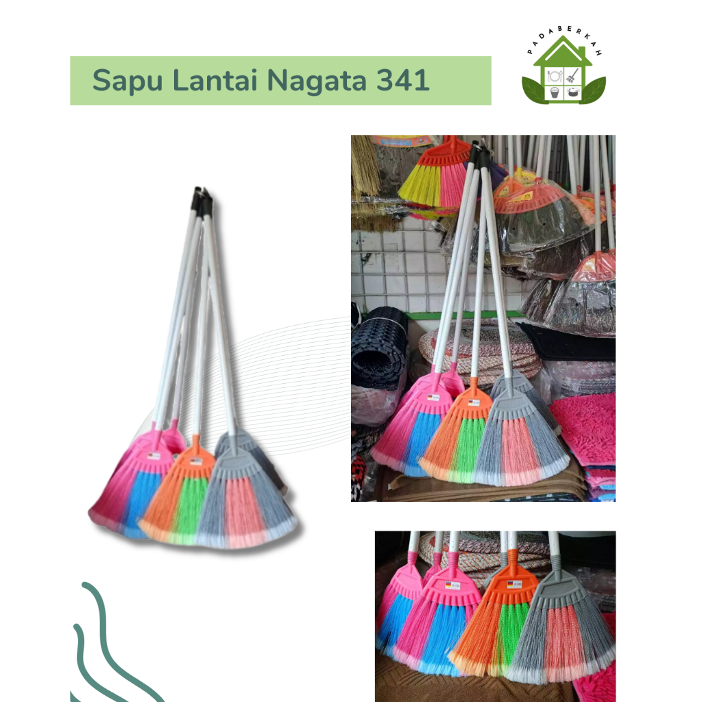 Sapu lantai plastik 341 Nagata / Sapu lantai / Sapu lantai ringan / Sapu Nagata
