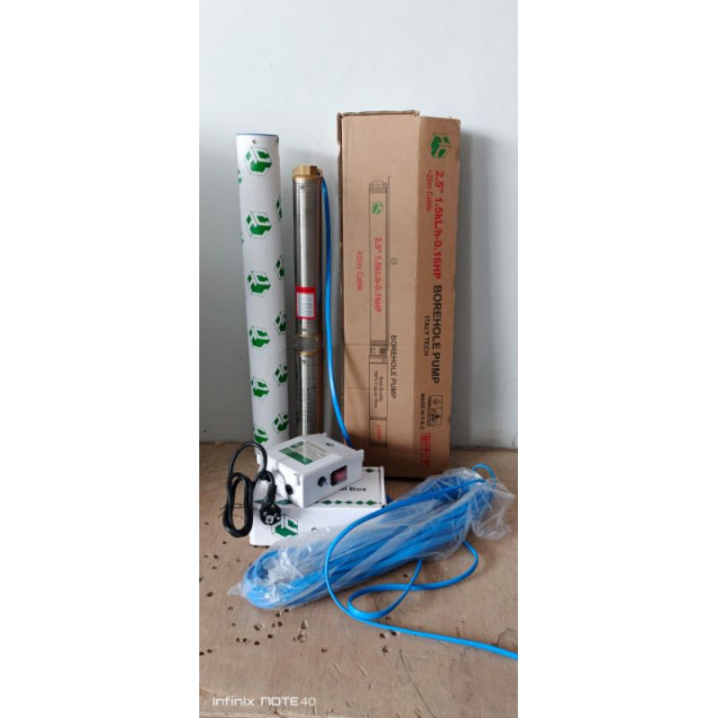 pompa air sibel/2.5" 0.16hp kabel 20m/HCL pump