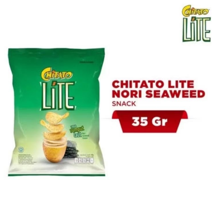 

CHITATO LITE NORI RASA RUMPUT LAUT SEAWED NETTO 35 GR