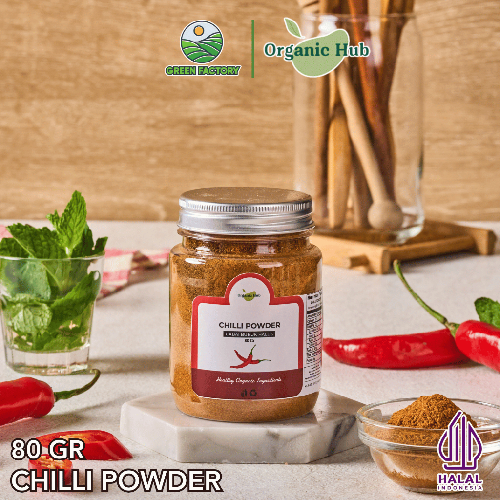 

Organic Hub Cabai Bubuk Spices Chili Powder Quality Premium 80 gr