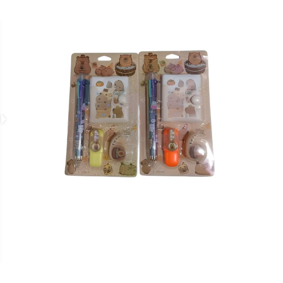 

Study Set Isi 4 Capybara E-006A / Alat tulis set karakter