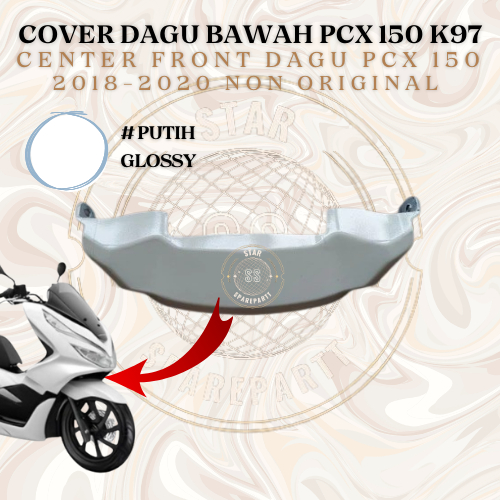 Cover Center Front Dagu Bawah PCX 150 K97 2018-2020 Putih - NON ORIGINAL