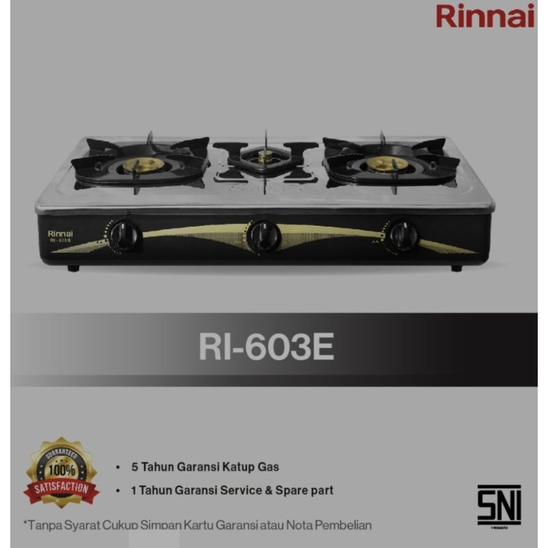 Kompor Rinnai 3 tungku RI-603E