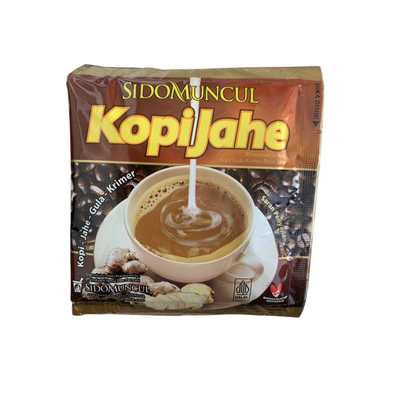 

SIDOMUNCUL KOPI JAHE 1 Renceng isi 10 pcs x 26 gr