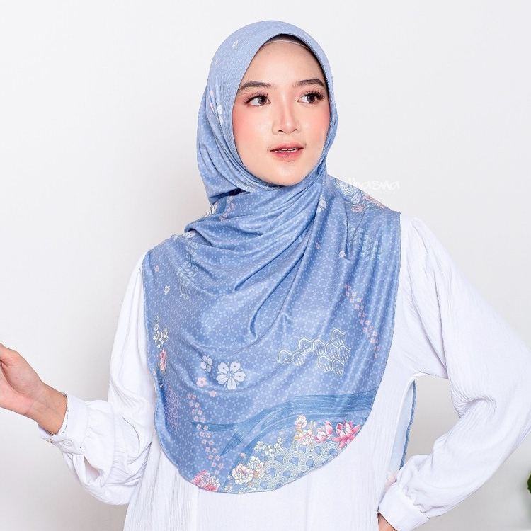 elhasna hijab instan bergo motif