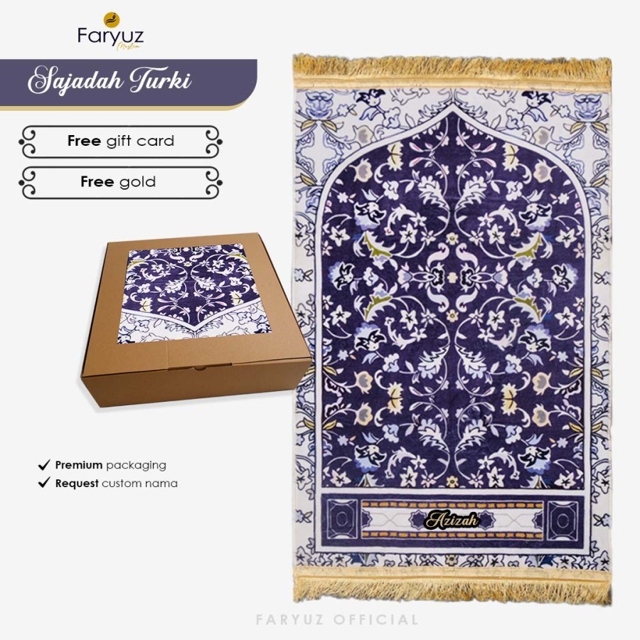 Sajadah Turki Motif Raudhah Aesthetic Sejadah Turkey Premium Rumbai Tebal Empuk - Ungu, Premium kole