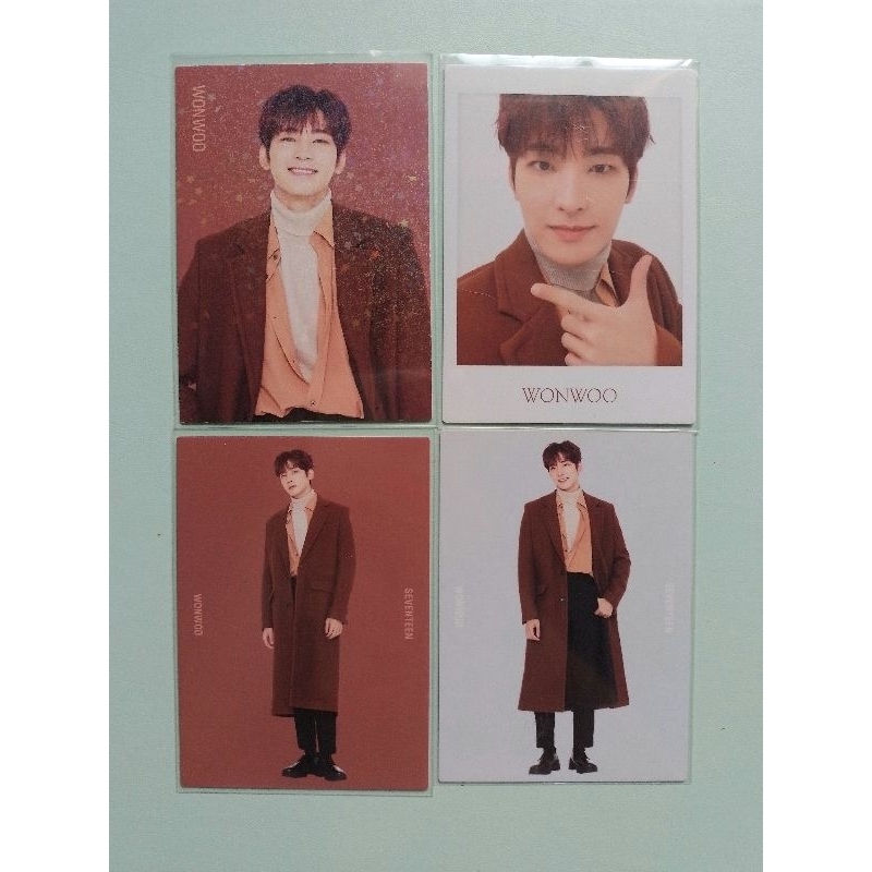 SVT SEVENTEEN WONWOO TC TRADING CARD JAPAN WINTER GOODS SET PC PHOTOCARDl OFC OFFICIAL