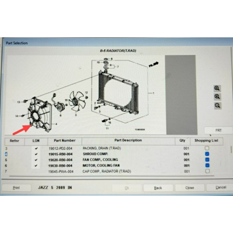 shroud fan rumah kipas radiator honda jazz ge8 freed brio city 2008 2009 2010 2011 2012 2013 ori