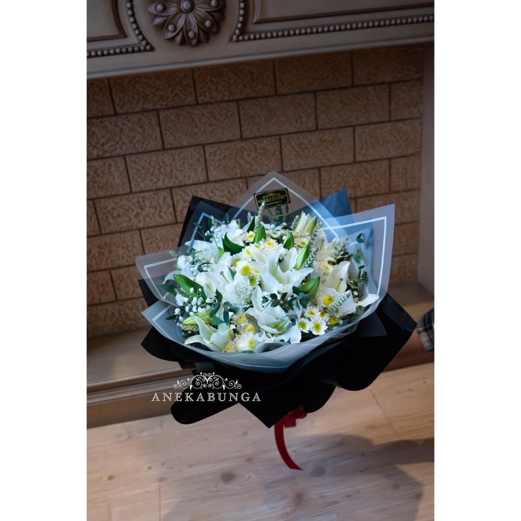 Rangkaian Buket Bunga Asli Fresh Hand Bucket Flower Bucket Kado Mother's Day Rangkaian Hari Ibu Moth