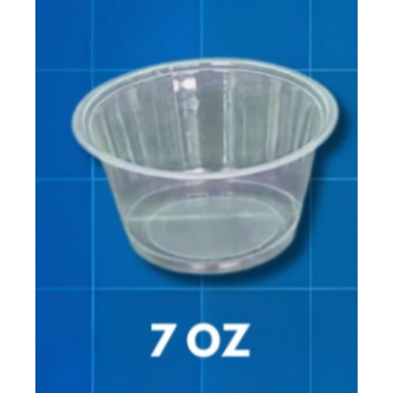 GELAS PLASTIK 7 oz / GELAS PLASTIK DATAR / PLASTIK CUP ICE CREAM /  GELAS MINUMAN ES TEH DL