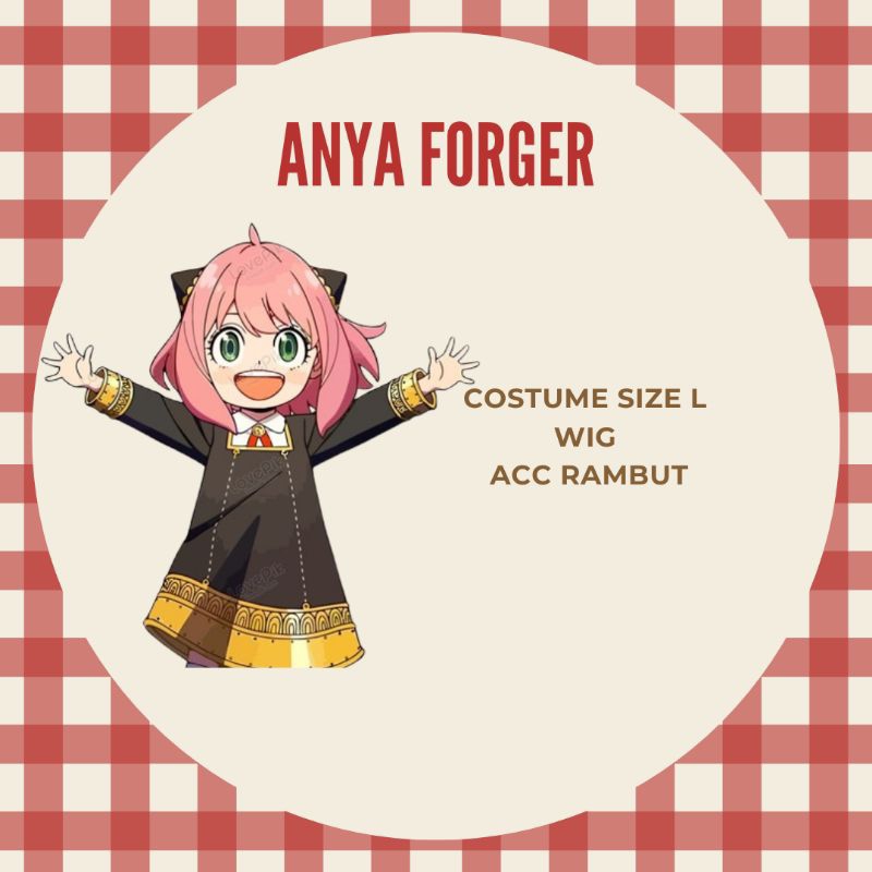 RENTAL COSPLAY ANYA FORGER ANIME SPY X FAMILY