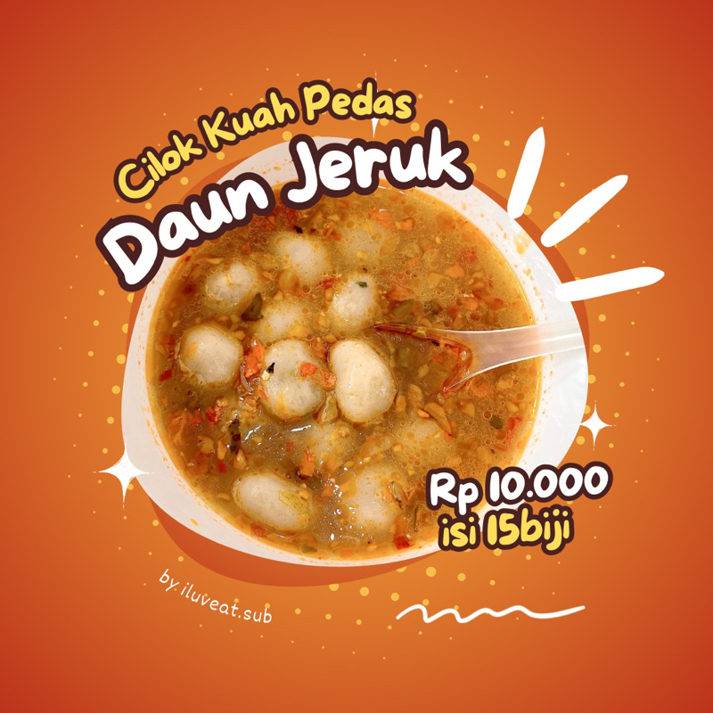 

[ILUVEAT.SUB] CILOK KUAH PEDAS DAUN JERUK