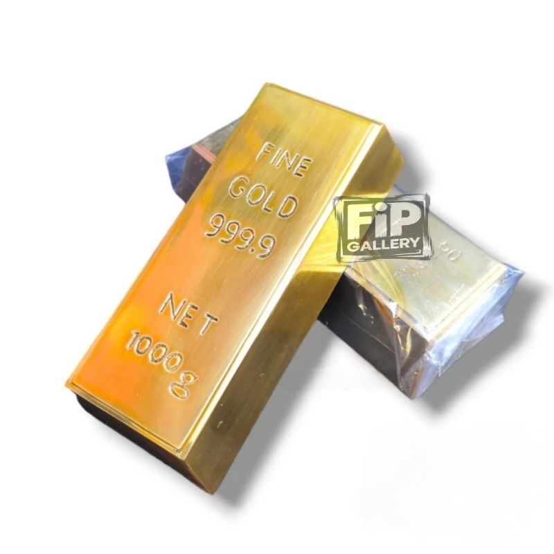 miniatur emas pajangan fine gold 999.9 emas batangan 1000g diecast