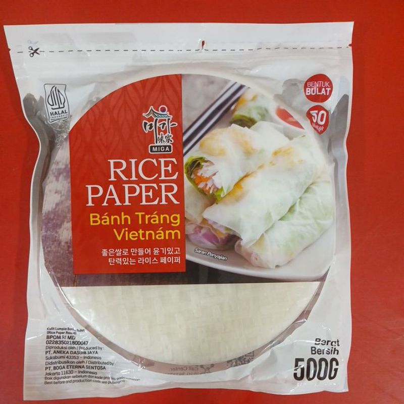 

Rice paper bentuk bulat 50L 500gr