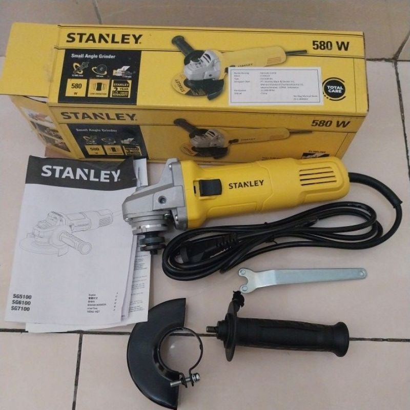 Mesin Gerinda Tangan 4 inch STANLEY SG5100-B1/GERINDA  LISTRIK/Small  Angle Grinder /Original