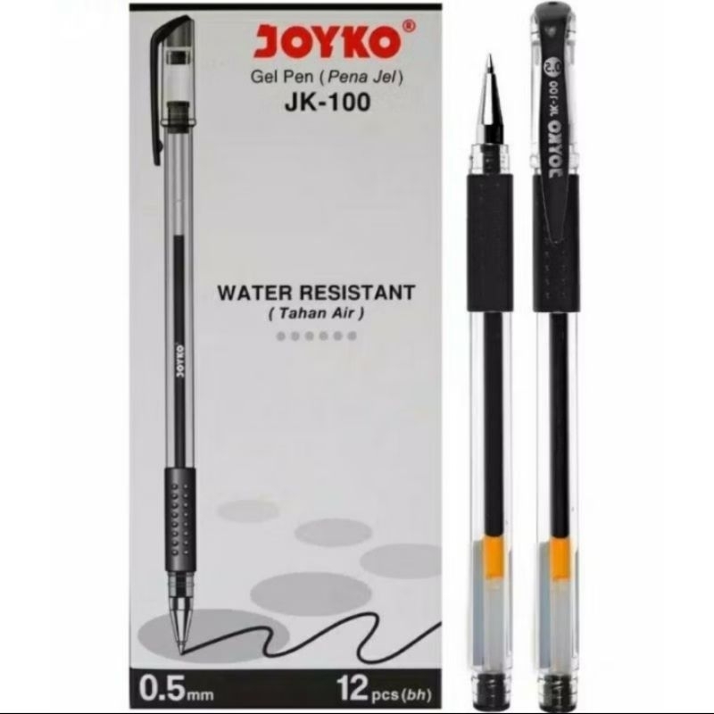 [ 1 Lusin ] Gel Pen / Pena / Pena Jel Joyko JK-100 / JK-100 NT / JK 100 / JK 100 NT