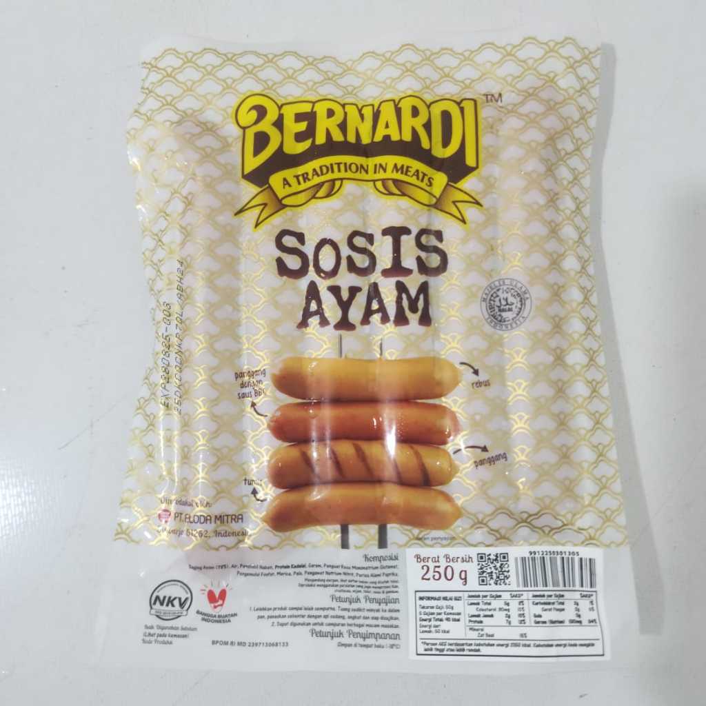 

Bernardi Sosis Ayam Isi 6pcs 250gr