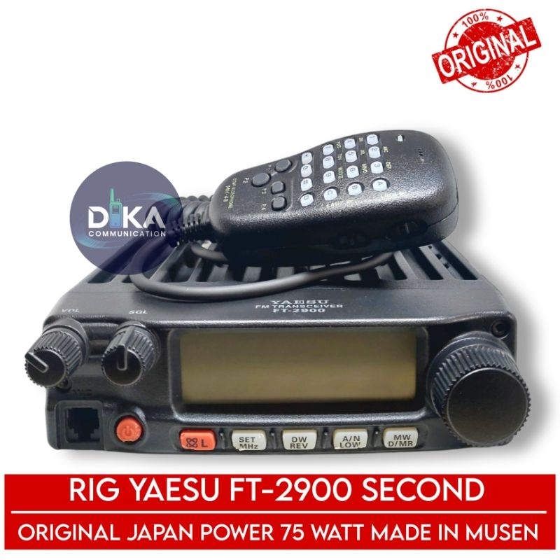 Rig Yaesu FT-2900 Second Original Japan Frequency VHF Power 75 Watt Made In Musen