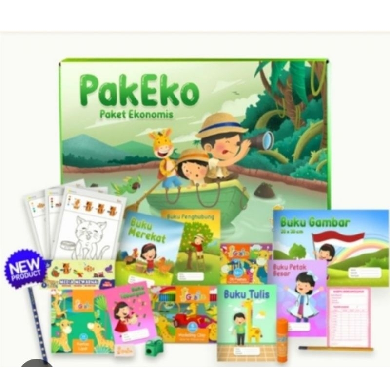 

GRAFIE PAK EKO Paket ATK Alat tulis Sekolah Anak Lengkap