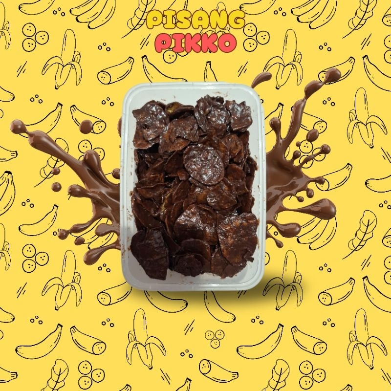 

Kripik pisang coklat lumer kemasan 600 ml by Pisang Pikko