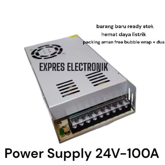 SUPPLY POWER SUPPLY SWITCHING 24V 100A TRAFO POWER SUPLY FAN/KIPAS
