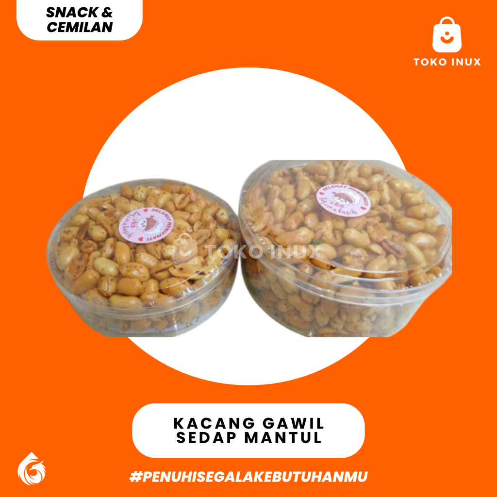 

Kacang gawil mantull Goreng Crispy Renyah Toples Kue Kering Kacang Kacang Lebaran Kacang Bumbu Kacang Renyahc KACANG BAWANG GORENG 250 Gram/Toples