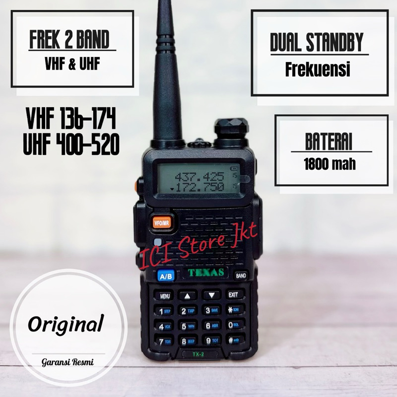 HT Texas TX 2 / HT Dual Band / Handy Talkie Texas TX2