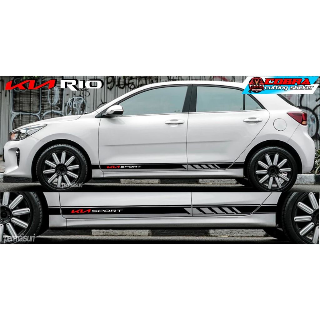 STICKER STIKER MOBIL BODY SAMPING KIA RIO CUTTING STIKER MOBIL KIA
